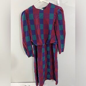 Vintage Sasson dress size 10/11 shoulder pads